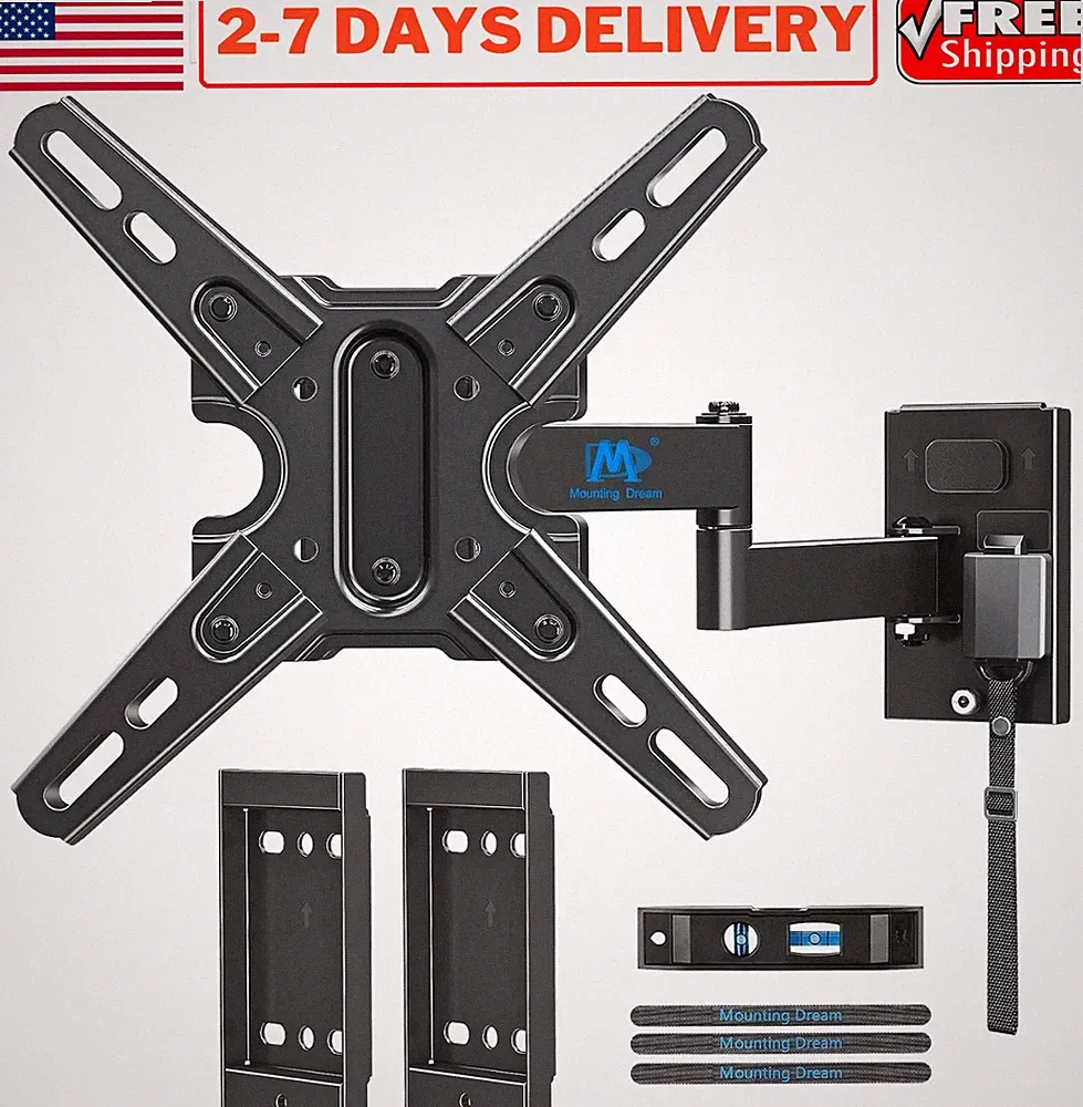 Lockable RV TV Wall Mount 13-43 Inch Camper Trailer Motor Home TV Bracket Holder